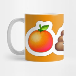 🍊💩🤡 Sticker- White - Front Mug